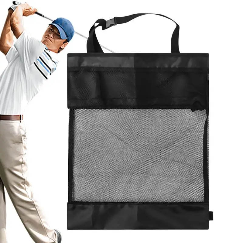 

Golf Cart Storage Bag Mens Golf Cart Bag Organizer Basket Mesh Carrier Holder Large Capacity for Kids Women Walking Boy Travel