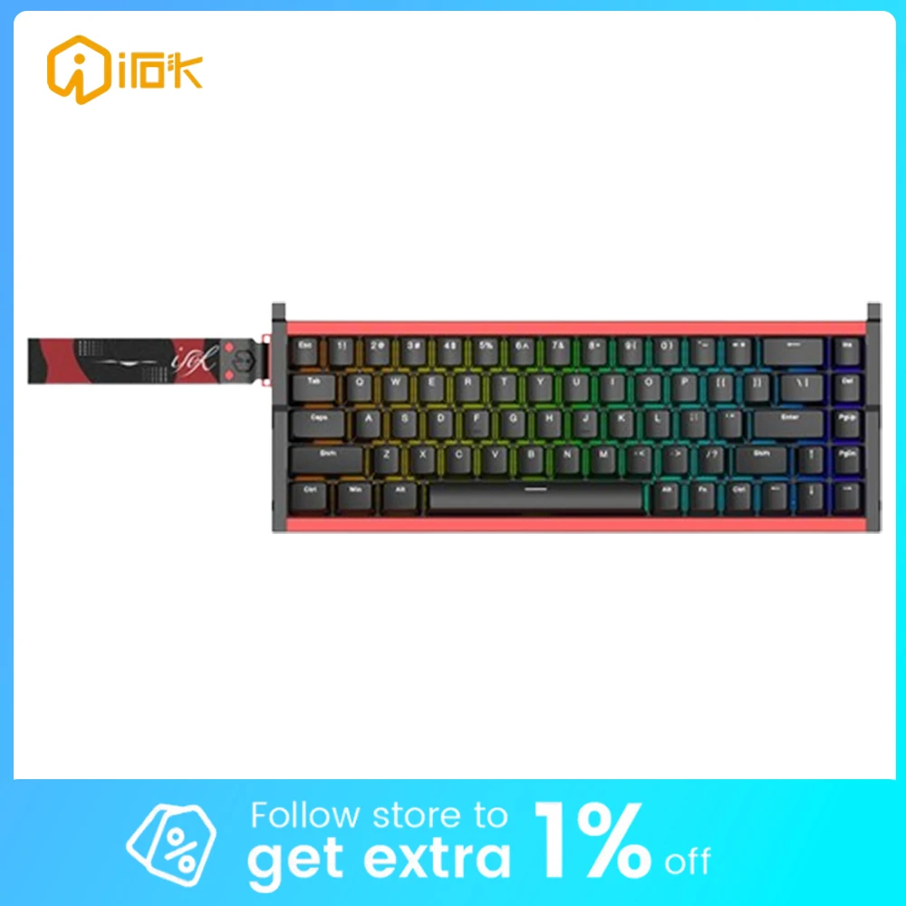 

Irok Mg68 Magnetic Switch Keyboard Rt0.01mm Cnc Aluminium Alloy Customized Mechanical Keyboard Pc Accessories Vorlant Csgo Gamer
