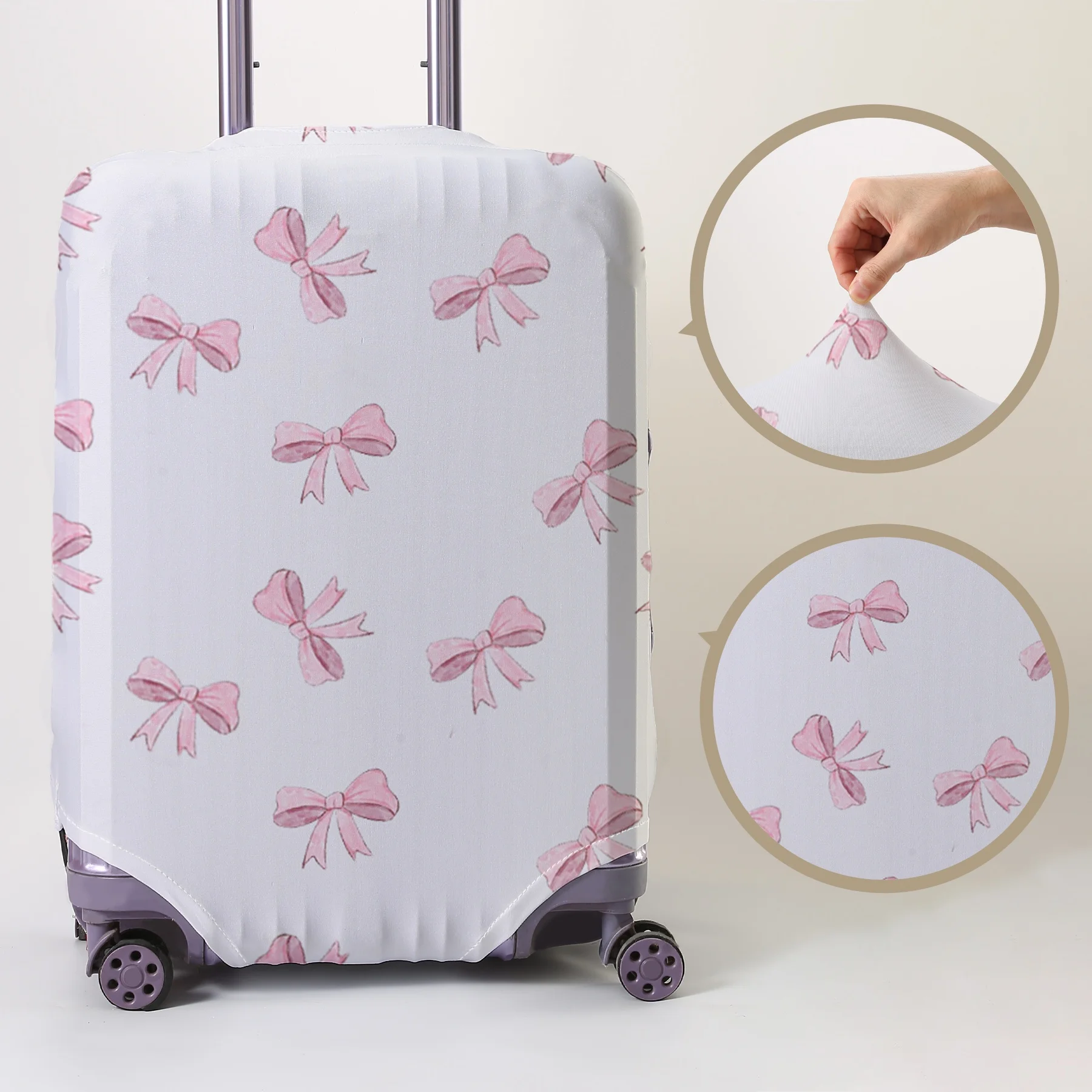 

Bow pattern luggage protection cover, suitable for 18-32 inch luggage covers, luggage handle gloves, travel accessories