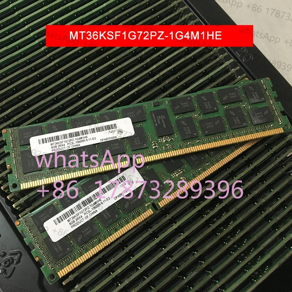 

1 PCS RAM 8G For MT 2RX4 PC3L-10600R DDR3 1333 ECC REG RDIMM Server Memory MT36KSF1G72PZ-1G4M1HE