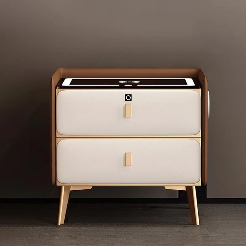 

For Luxury Living Room Nightstand Nordic Smart Charging Storage Nightstand Drawers Simple Unique Mesitas De Noche Home Furniture
