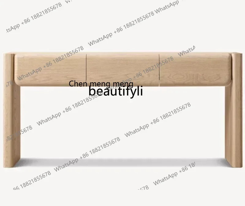 

2003 American retro solid wood porch, living room simple sofa back few French foyer side table decorative storage furniture