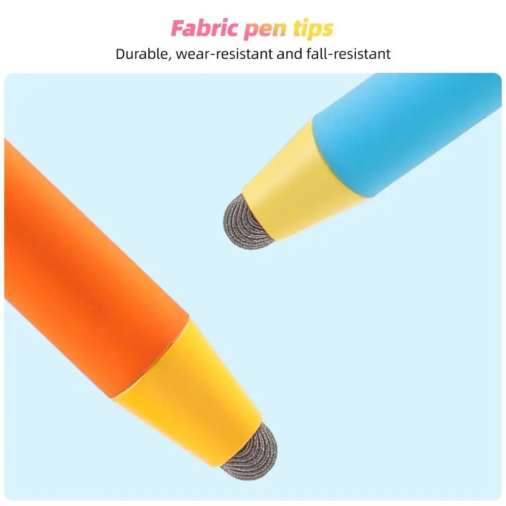 New Universal Kids Stylus Pen Rubber Tip Silicone Touch Screen Pen Replaceable Multifunctional Tablet Capacitive Touch Pencil