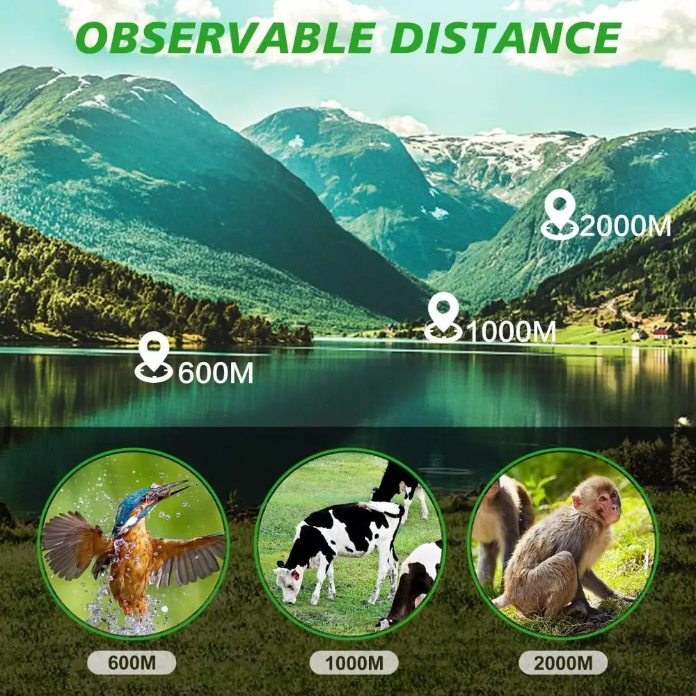New 16x52 Monocular Telescope High-Power High Magnification HD Zoom Scope Long Range Dual Focus Night Spyglass Telescope Outdoor