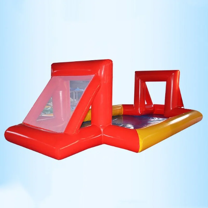 Water Inflatable Floating Volleyball Court Water Play Equipment Swimming Pool Inflatable Volleyball Court