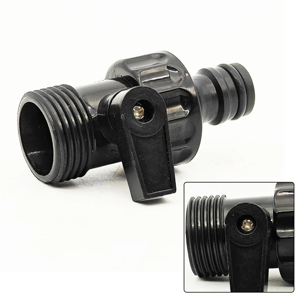 Válvula de mamilo externa de 6 pontos, bico de rega de flores, interruptor de alça, conector rápido, interruptor de válvula de chupeta preta 61*26mm