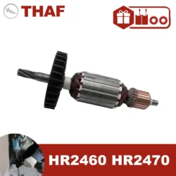 AC220V-240V Armature Rotor Anchor Stator Replacement for MAKITA Rotary Hammer HR2460 HR2470 Series (110V Available Now)