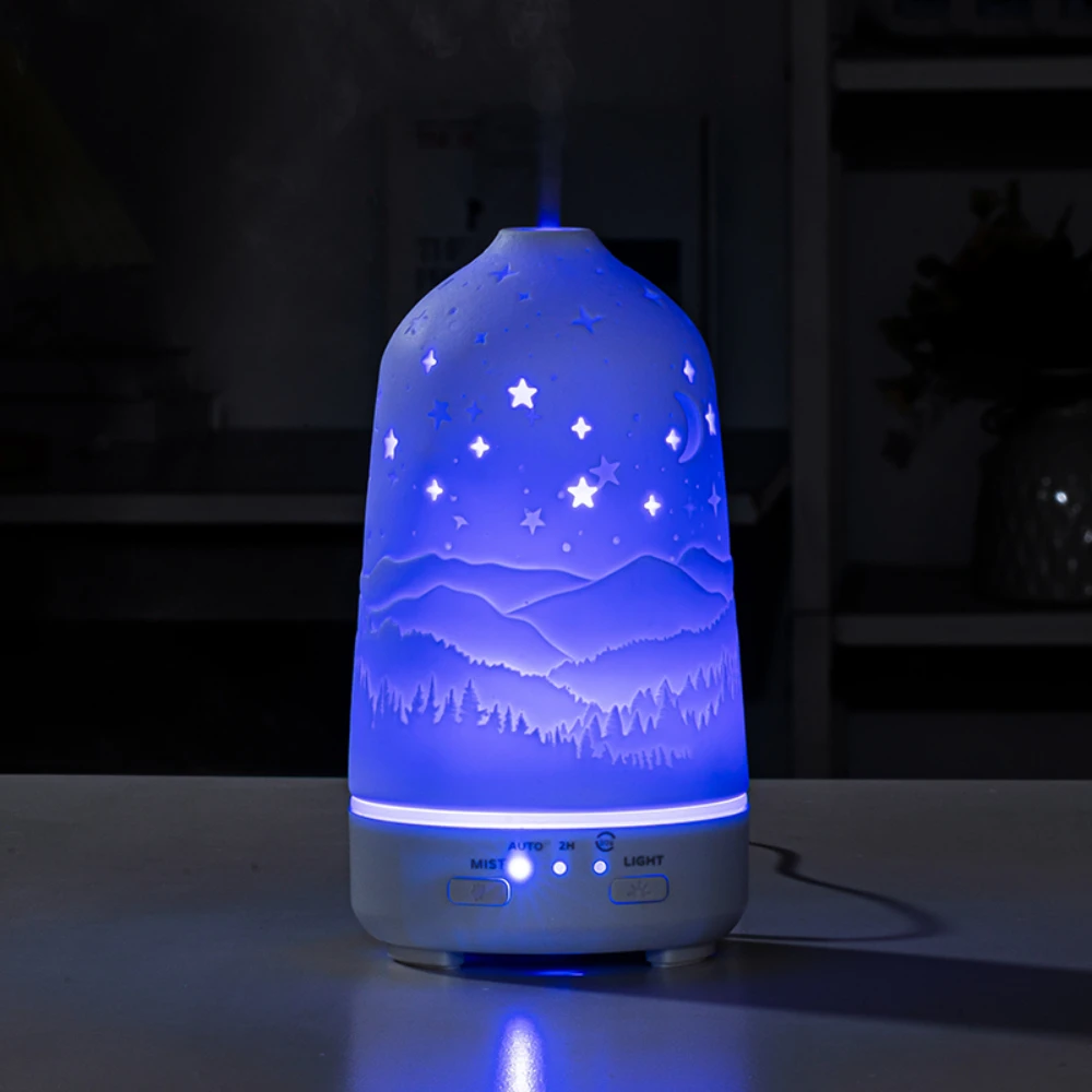 Humidifier With Timer Aroma Diffuser for home bedRoom With Remote control Diffuser Cool mist white ultrasonic Mist maker