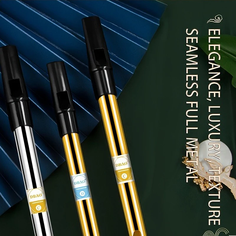1PC C/D Key Tin Penny Whistle Authentic Irish Whistle Flute With 6 Holes Traditional Irish Music Musical Instrument