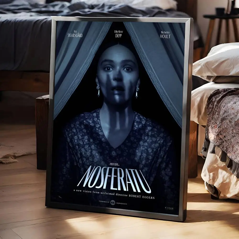 New Horror Movie N-Nosferatu Vampire Count  Poster Self-adhesive Art Waterproof Paper Sticker Coffee House Bar Room Wall Decor