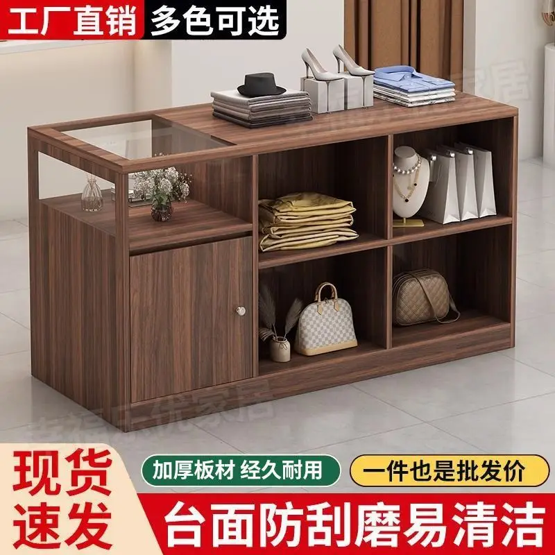 Checkout page Clothing Nakajima counter Bar table Women's clothing  Accessories glass  stand Retro style display locker