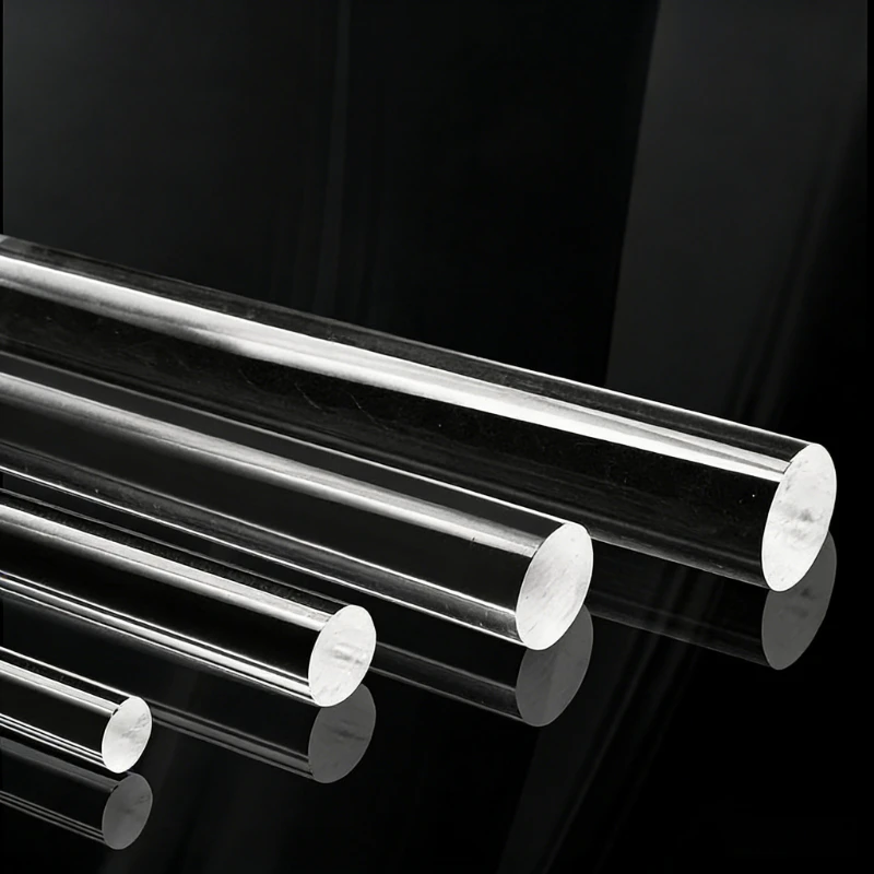 1Pc Clear Acrylic Round Rod DIY Craft Architectural Model Material Acrylic Transparent Rod OD10/15/20/30/40/50-100mm,Length 50mm