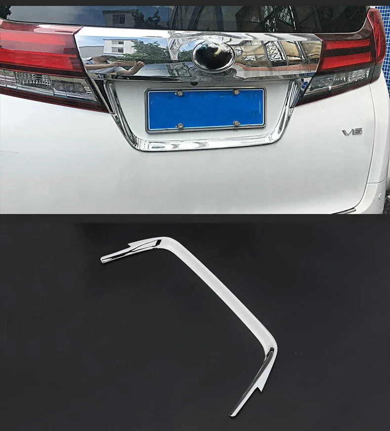 

Car Styling Accessories Rear License Plate Frame Cover Trim For Toyota Alphard 30 AH30 2015 2016 2017 2018 2019 2020