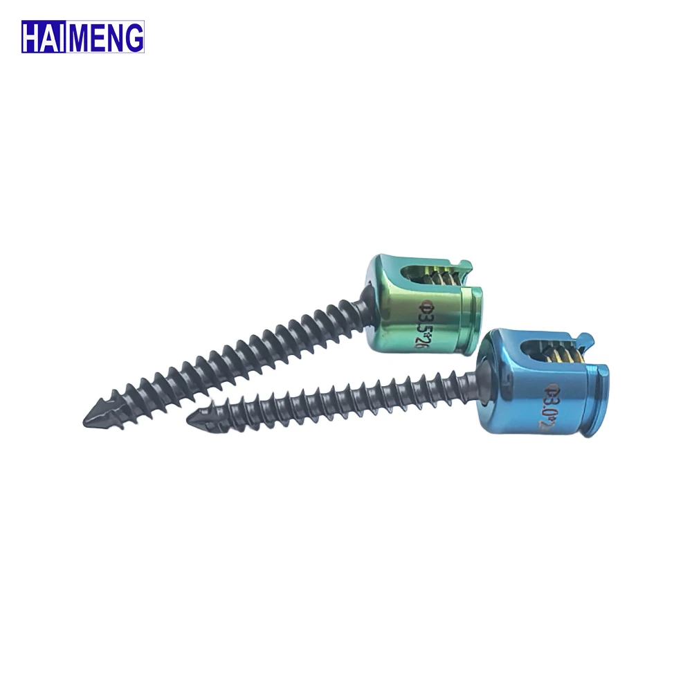 Polyaxial Spinal Pedicle Screw, Veterinary Orthopedic Implant, Spine Fixation Screw for Spine Lumbar Vertebra, Surgery Medical