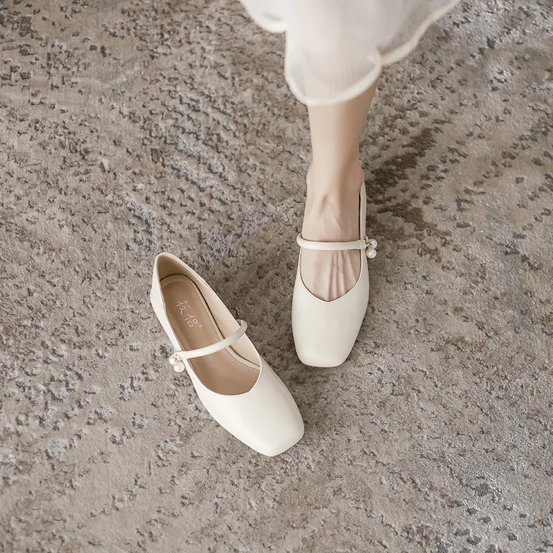 String de perles temporelles en caoutchouc PU, talons de sabot