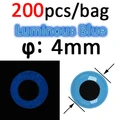 200pcs 4mm Blue