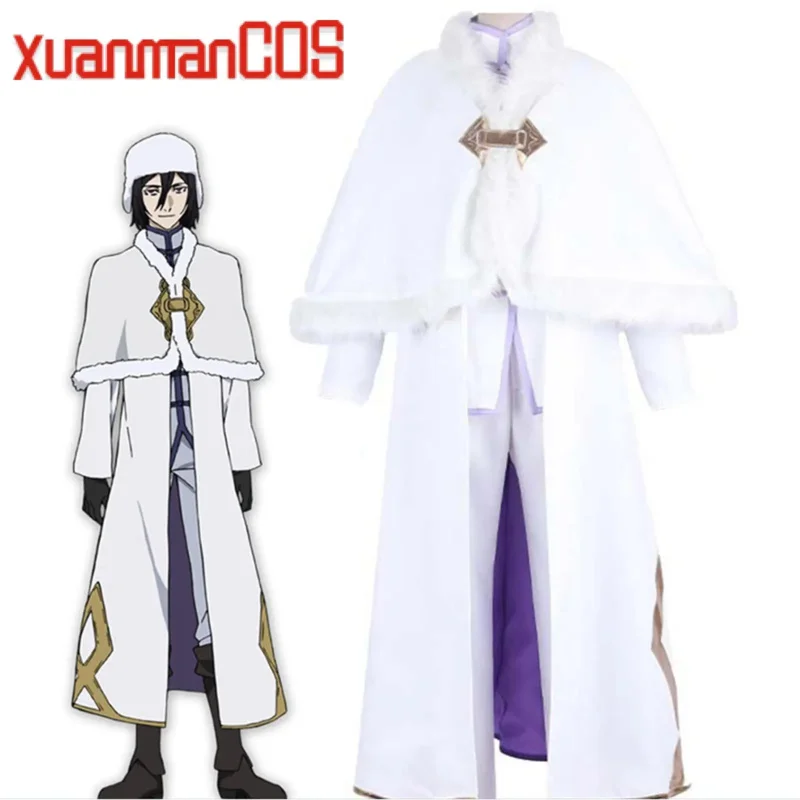 

Anime Bungo Stray Dogs Dead Apple Fyodor Dostoevsky Cosplay Costume Men Luxury White Suit Halloween Carnival Party Event Unifrom