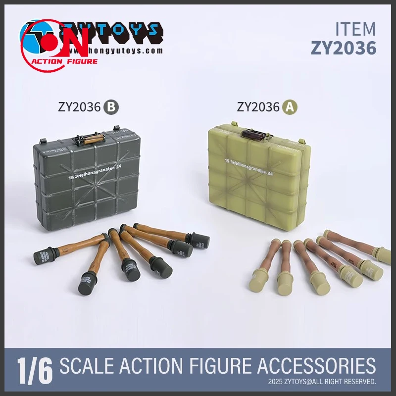 

ZYTOYS ZY2036 ZY2022 1/6 Scale WWII Weapon Box Accessories Model For 12'' Action Figure Body Dolls