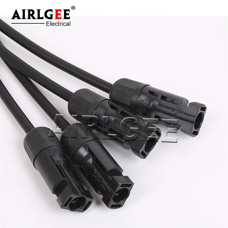 IP67 1 To 2/3/4 Way Solar PV Connector Y Type Connector Male To Female Parallel Connection Solar Panel System