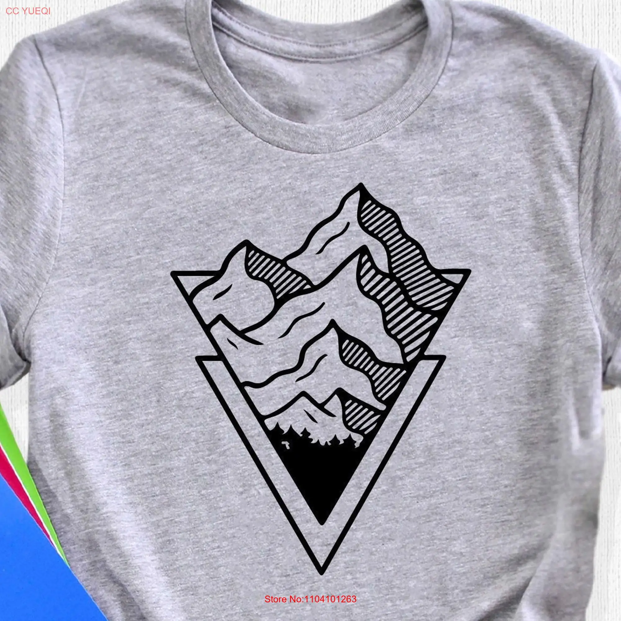 Hiking T Shirt Lover Nature Mountain Adventure Traveler long or short sleeves