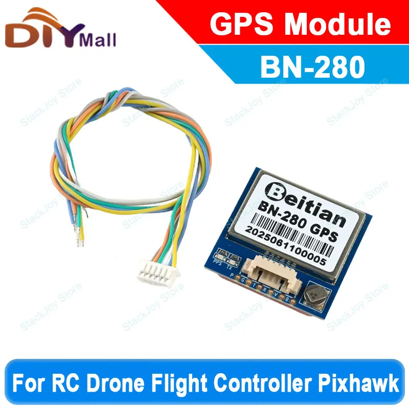 

GPS-модуль Beitian BN-280, керамическая антенна G7020/M8030 GNSS для PX4 Pixhawk, радиоуправляемый дрон, контроллер полета, высокая точность позиционирования