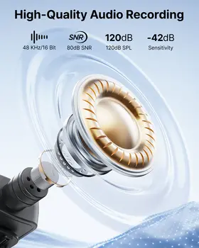 博雅 BY-V3 無線領夾式麥克風,附降噪功能,可充電,適用於 iPhone、安卓手機、相機、直播、Vlog 等。 6 最佳銷售 領夾式麥克風 - №4