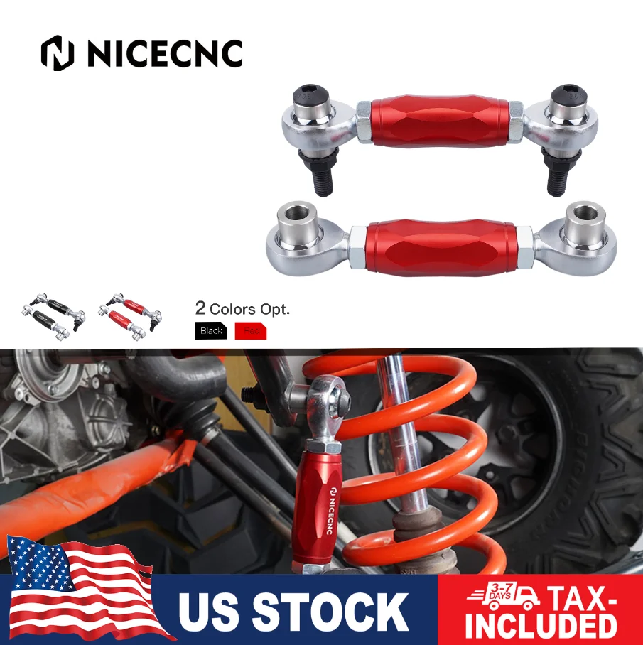 NICECNC For Can-AM Maverick X3 Front Rear Sway Bar Stabilizer Links Kit 2017-2023 4x4 Turbo DPS Max R RR XMR UTV Accessories