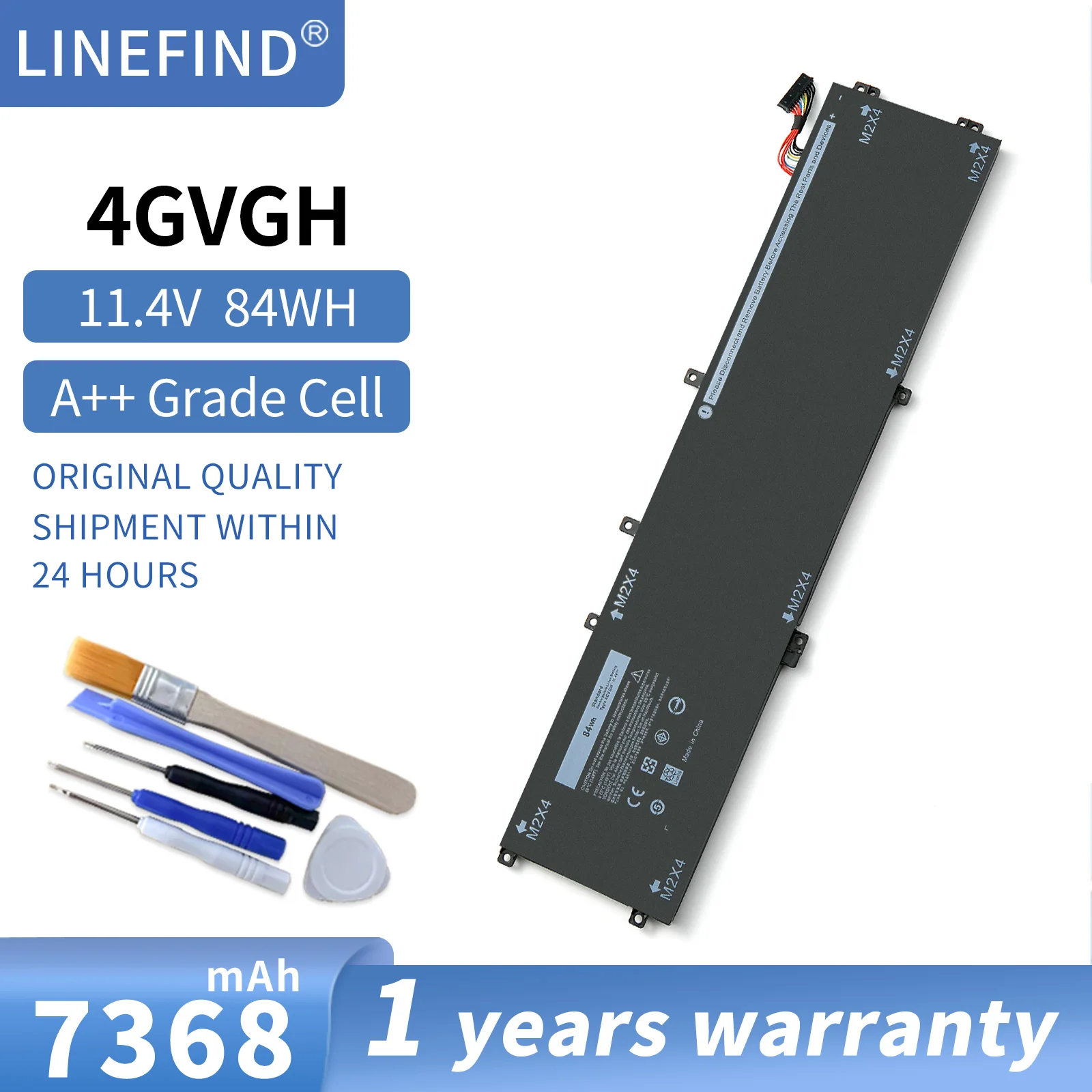 4GVGH RRCGW Laptop Battery for DELL Precision 5510 XPS 15 9550 Series 1P6KD T453X 4GVGH RRCGW