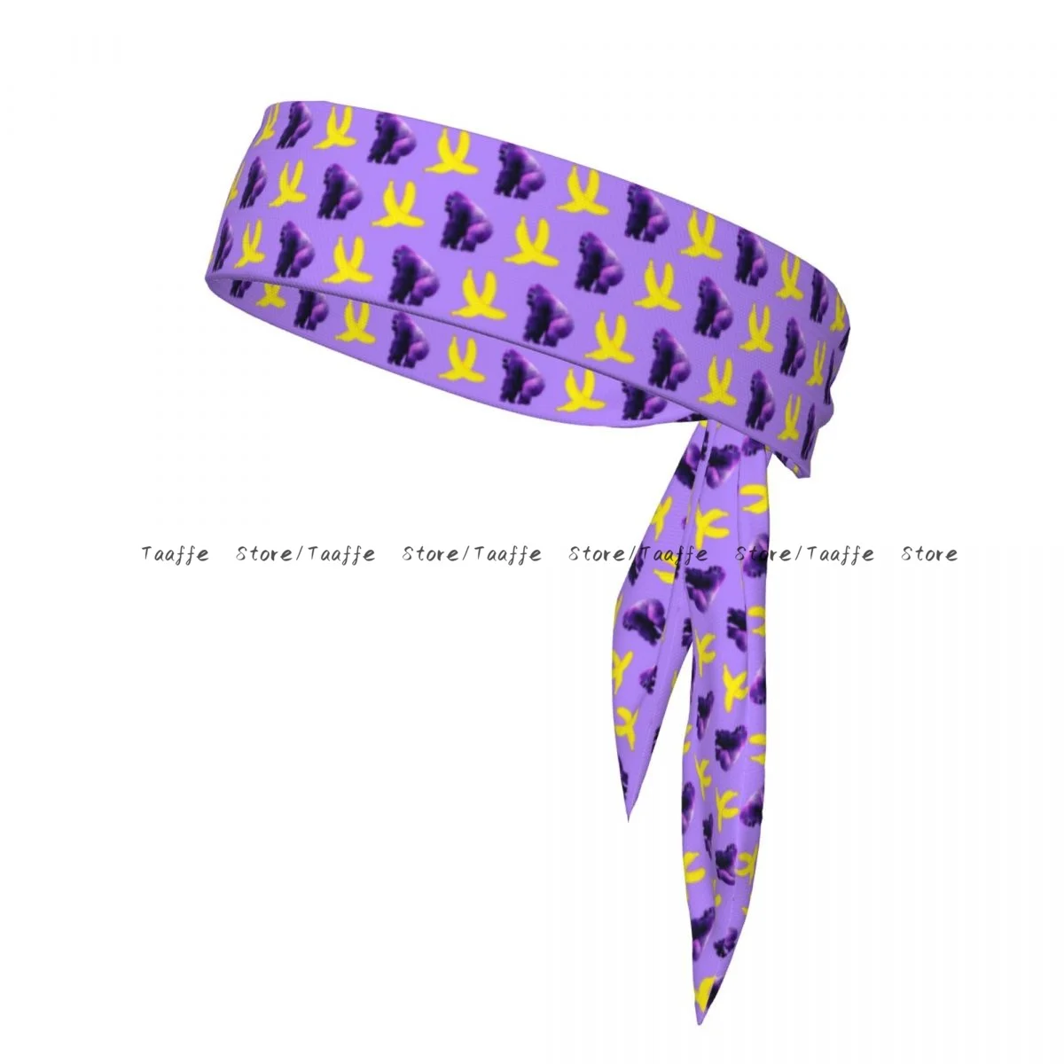 

Sweatband Bandanas Funny Banana And Monkey Hairband Head Tie Sports Headband Hair Accessories