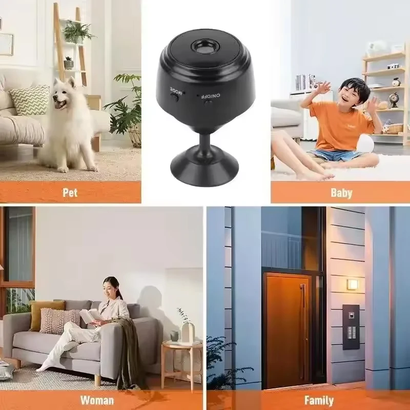 A9 mini câmera hd 720p inteligente de segurança em casa ip wifi câmera monitor câmera remota móvel aplicação remota