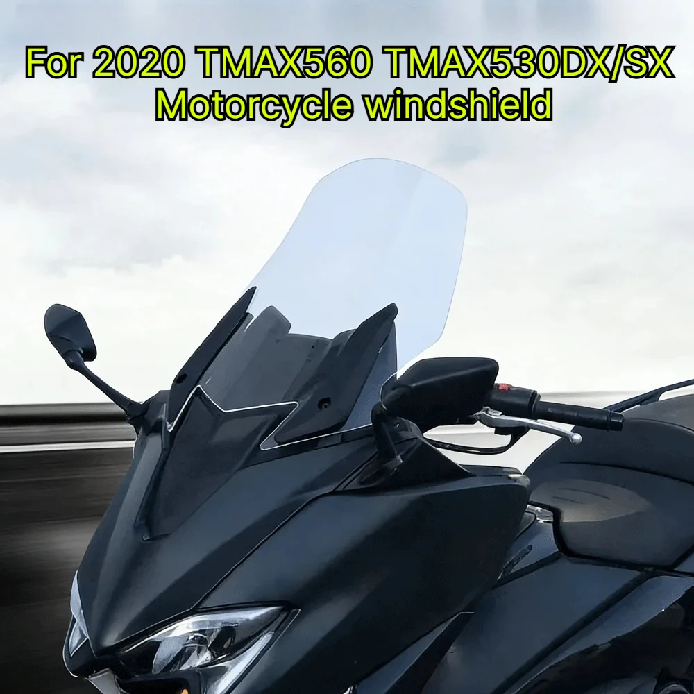 For Yamaha TMAX560 TMAX530DX/SX 2020 Modified Windshield Motorcycle Accessories Heightened Windshield Deflector Chest Protector