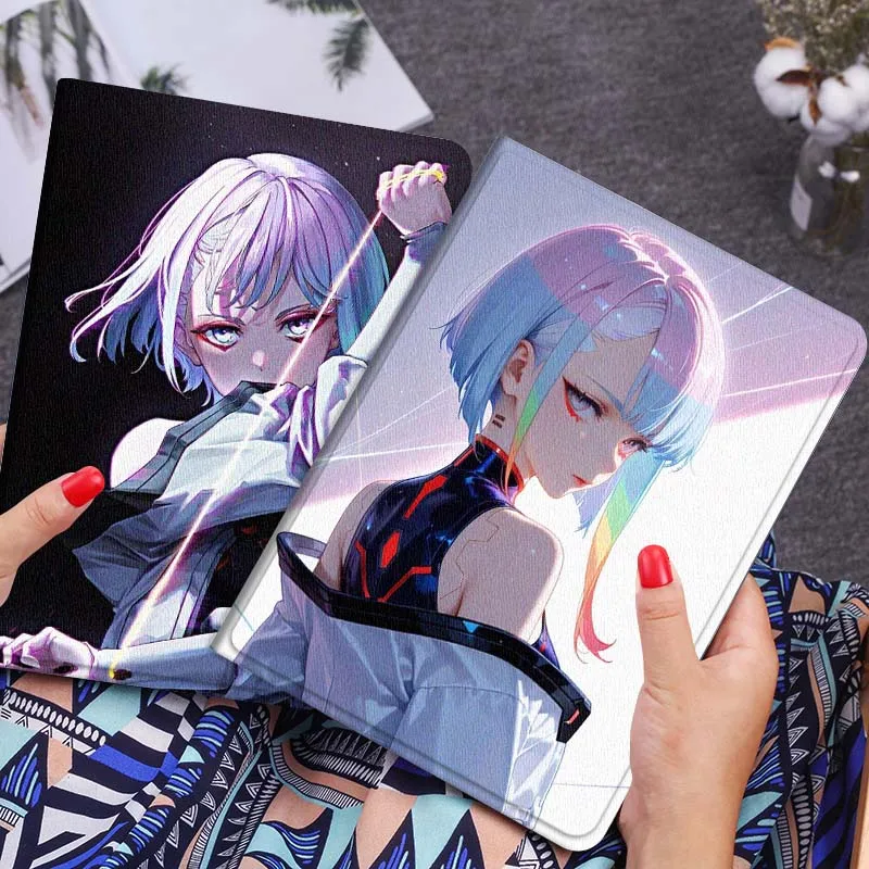 

C-Cyberpunk Lucy Edgerunners Gift Tablet Case For Lenovo Xiaoxin Legion Pad Tab Pro GT Y700 Gen4 2 11 P11 M10 K10 3rd Plus Gen
