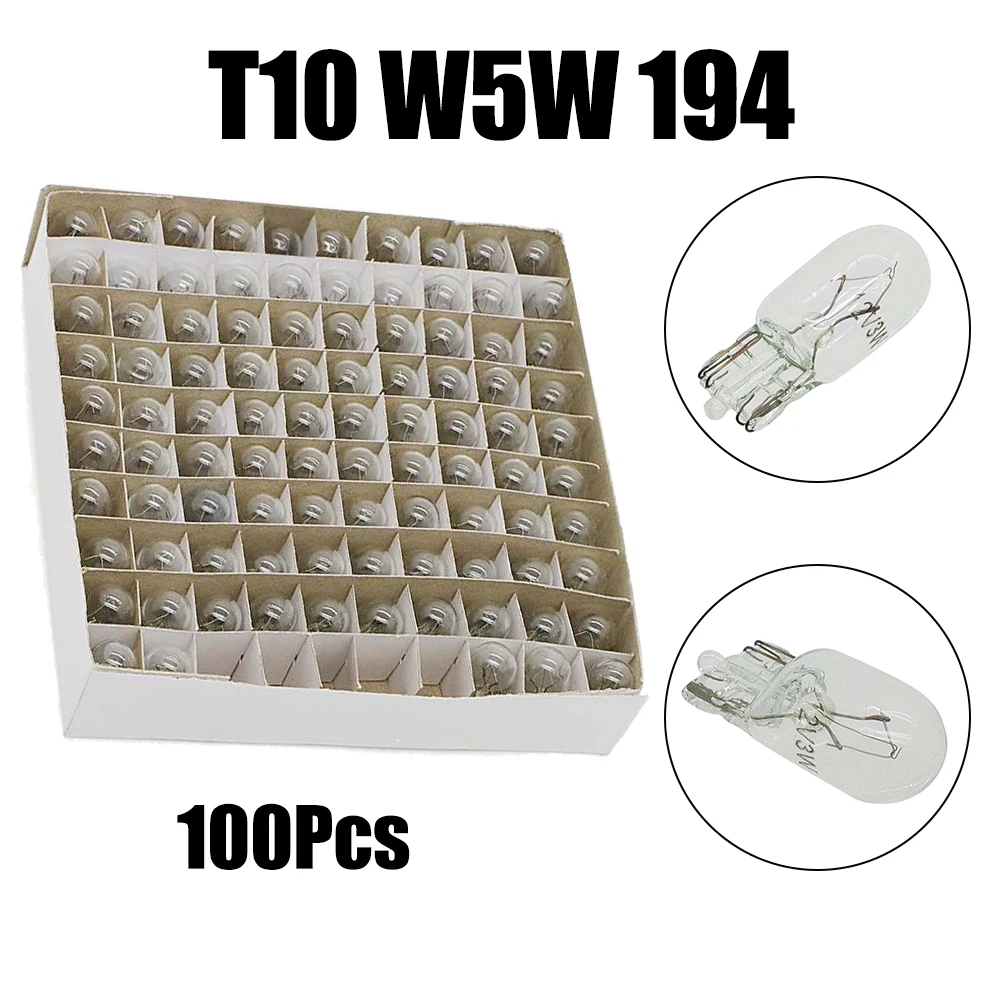 A Box Of 100 Light Bulbs 194 T10 Incandescent Bulbs Interior Dome High Mount Stop Directional Signal 657 912 1250