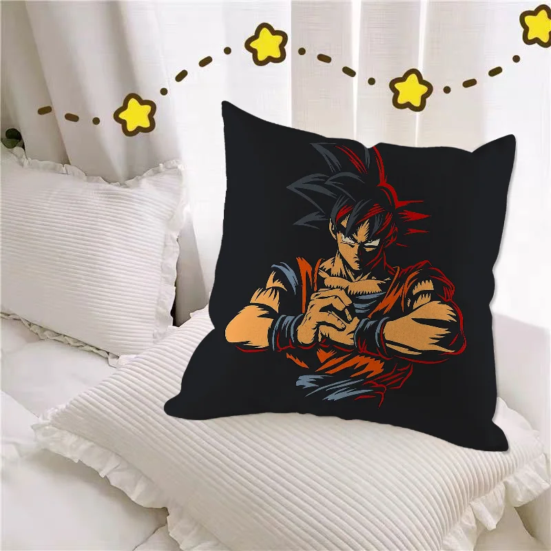 Funda de cojín decorativa de lujo para sofá, cubierta de almohada de 45x45, d-dragon b-ball, 40x40, 50x50