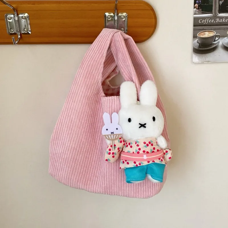 Image of Heißer Cartoon Miffy Serie Plüsch Spielzeug Anhänger Exquisite Kreativität Nette Gefüllte Puppe Rucksack Schlüsselbund