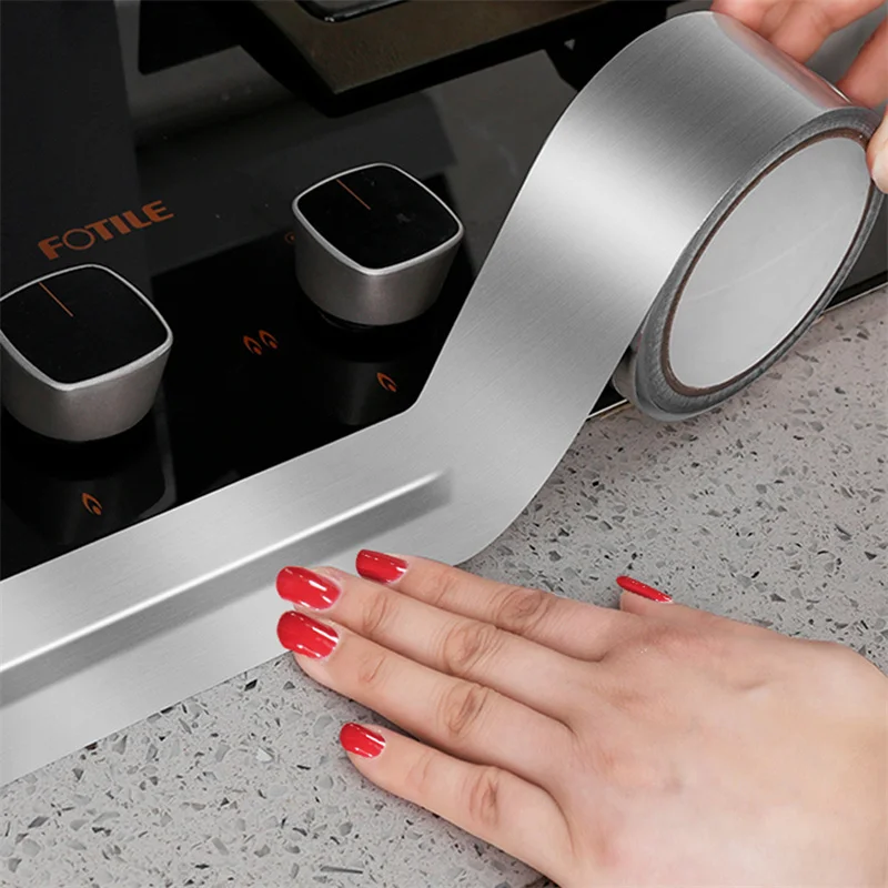 Waschbecken Wasserdicht Aufkleber Anti-schimmel Band Arbeitsplatte Wc Lücke Wärmedämmung Aluminium Folie Band Bad Küche Zubehör