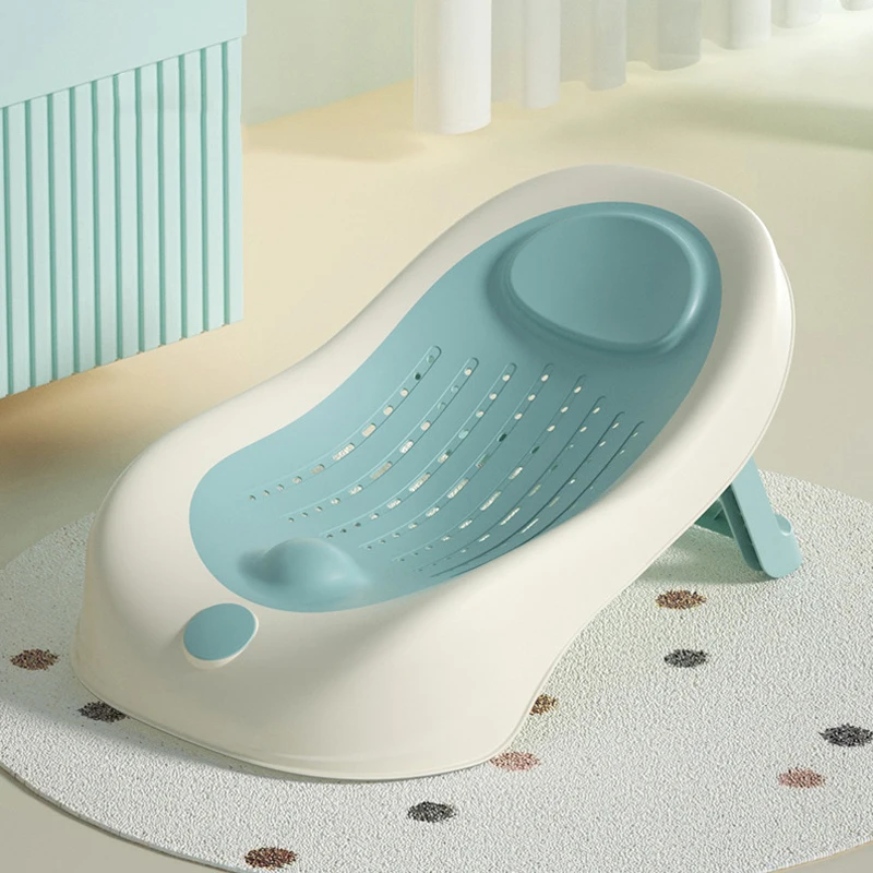 Simple Baby Bath Tub Rack Foldable Bathtub for Babies Bathtubs Anti Slip Holder Newborn Shower Net Seat Infants Care Accessories