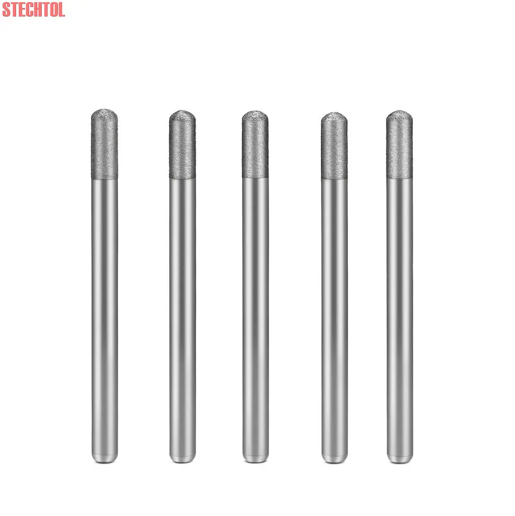 Imagem -02 - Ball Nose Endmill Sinterizado Cortador de Diamante Cnc Granito Ferramentas Gravador de Pedra Fresagem Inferior Corte de Slotting Bit Roteador 616 mm