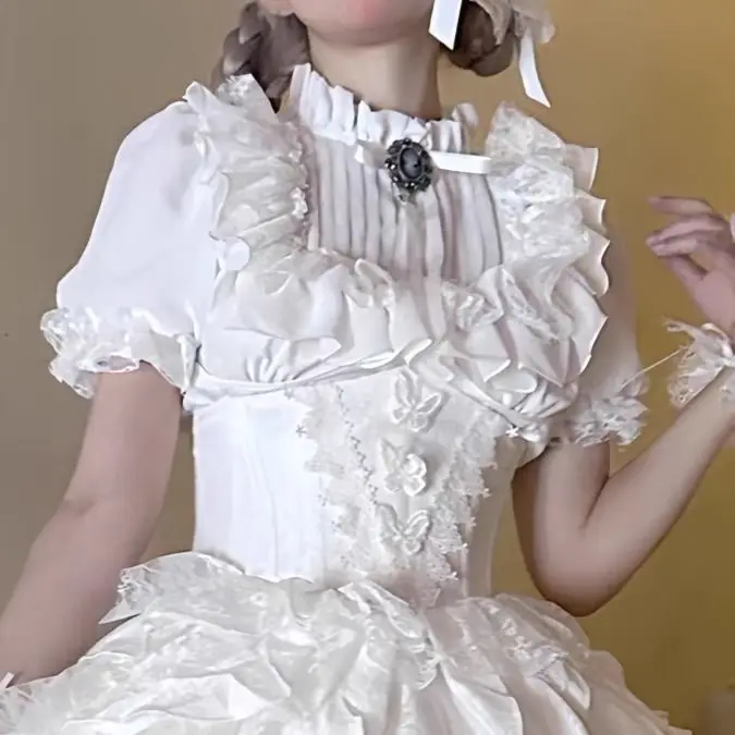 

Dark Gothic Lolita Black Blusas Mujer De Moda 2025 White Shirt Women Tops Jk Shirts & Blouses Japanese Kawaii Abi