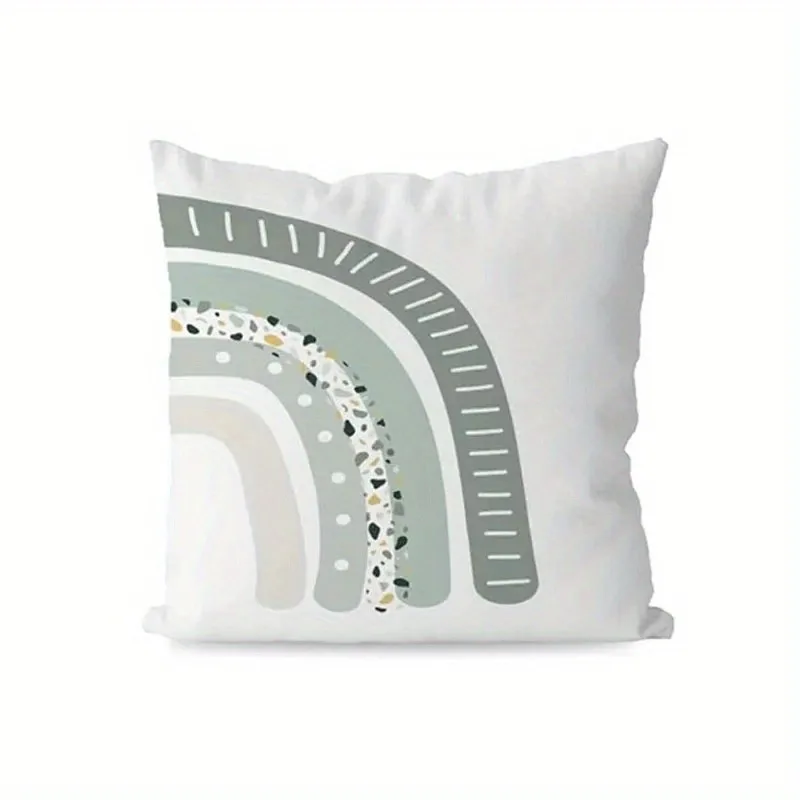 Modern Geometric & Botanical Pillow Covers Pattern Cushion Cover Suitable For Sofa Bedroom Car Pillow Cover