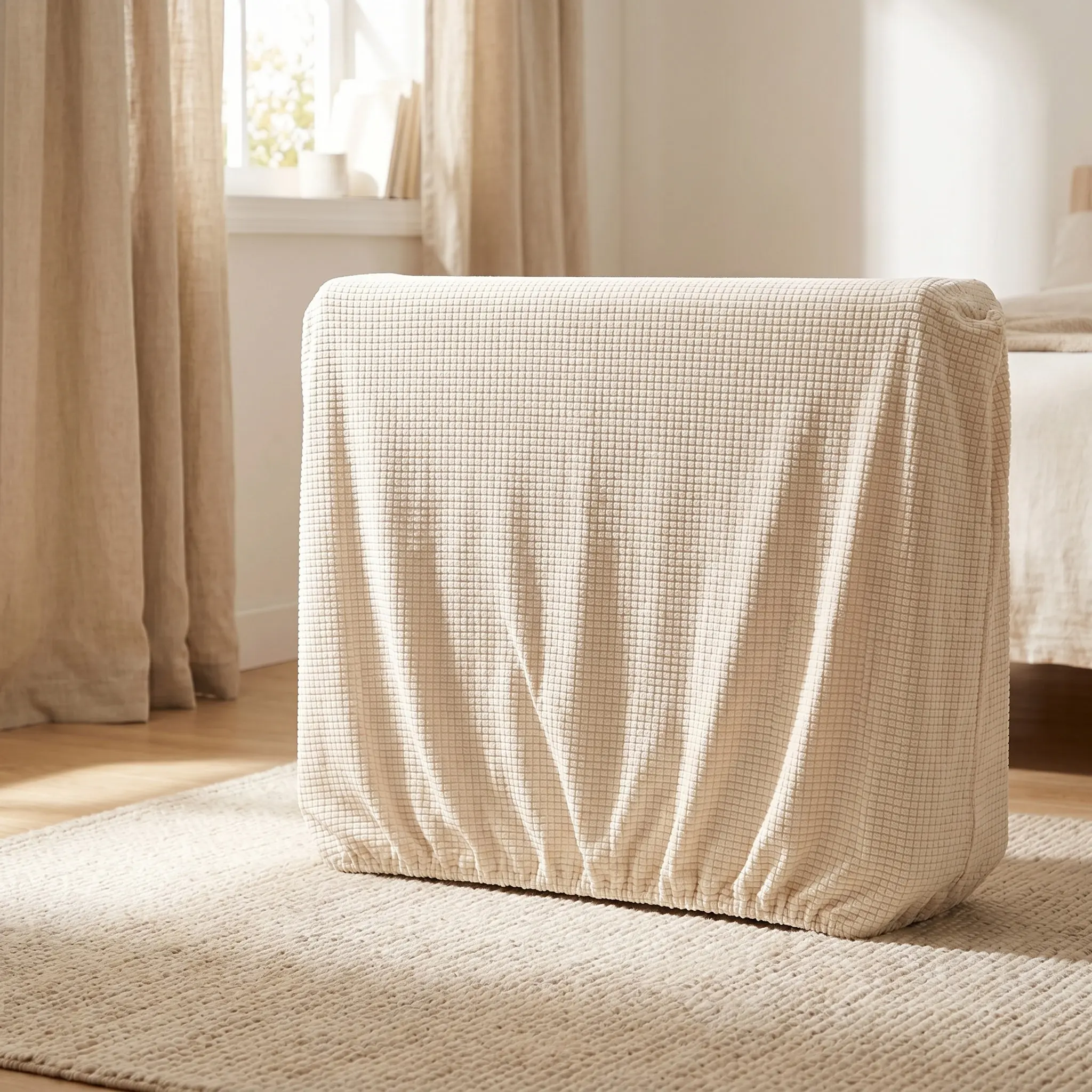 Indoor Radiator Dust Cover Fabric Washable Reusable for Electric Oil Steam Heaters Universal Protector for Home Office