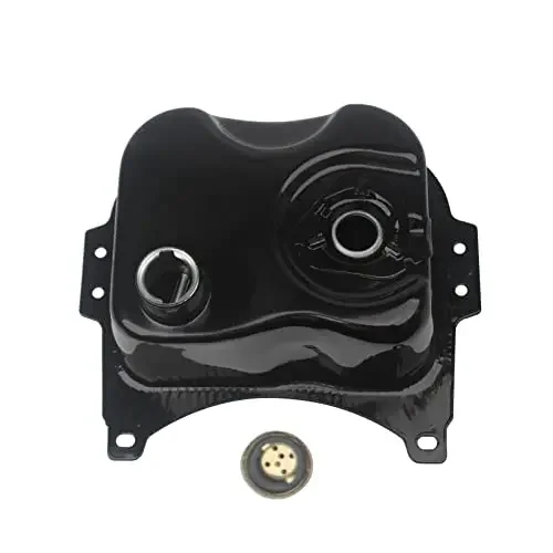 Motorcycle Scooter Gas Fuel Tank in Iron Material Compatible with Chinese GY6 Scooter R9 R5 Jonway 125cc 150CC,Black color