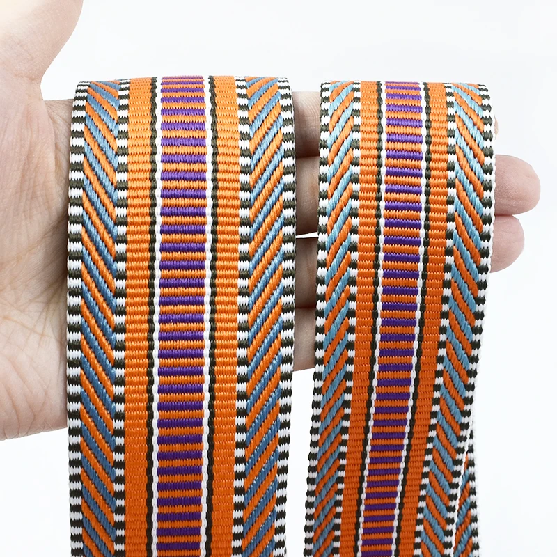 

3Meters 38/50mm Jacquard Webbing Strap Dog Collar Ribbona Band Garment Bag Straps Belt Sling Bias Binding DIY Sewing Accessories