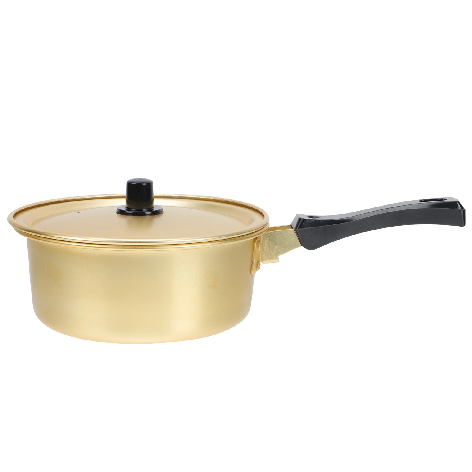 

1Pcs Instant Noodle Pot Multi Function Stew Pot for Korean Ramen Coffee Hot Milk Kitchen Cookware Golden Aluminum Stockpot