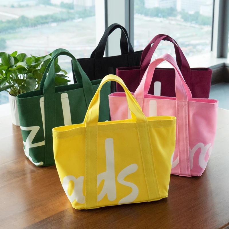 Eco-Friendly Fashionable Cotton Tote Bag Ladies Handbag Brand Style Women's Shopping Gift Bag