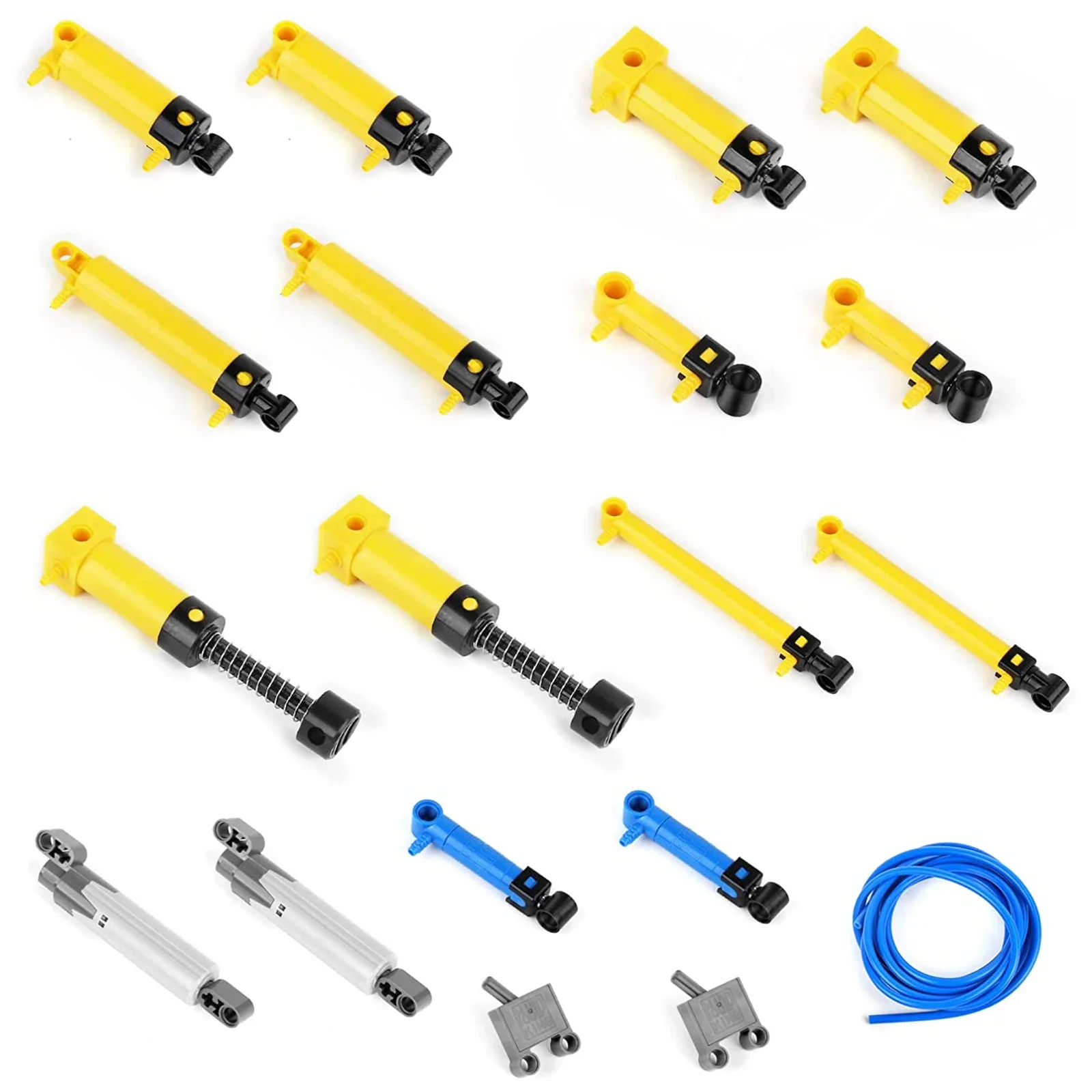 Mold King Pneumatische Kits Techniek Pneumatische Cilinders MOC Luchtpomp Zuiger Duwstangen, Geschikt Voor Bakstenen Speelgoed Totaal 35PCS