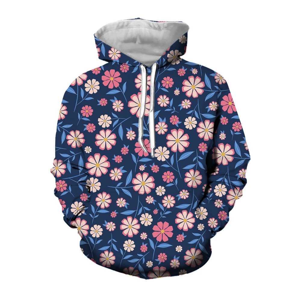 

Jumeast 3D Floral Printed Men Hoodies Streetwear Leaves Graphic Hoody Cottagecore Long Sleeve Vintage Tops 90s Aesthetic Clothes