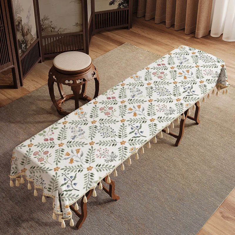 Printed Chinese Zither Cover with Tassels Edge Multi-Size Dustproof Cover Guzheng Protector Ethnic Instrument Accessories