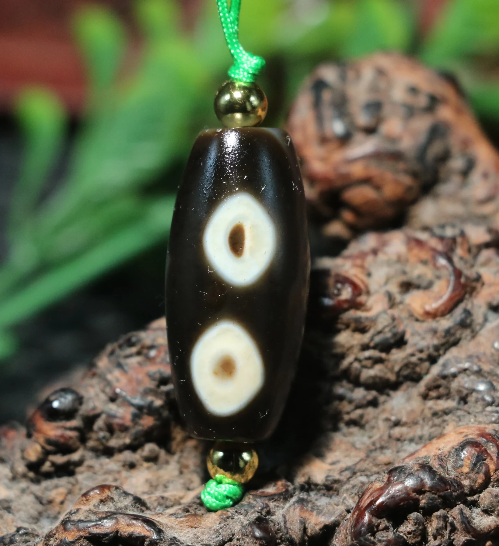 5A Magic Energy Tibetan Old Agate 3 eye wisdom DZi Bead Pendant Amulet Timestown Treasure Jewelry UPD231228a1