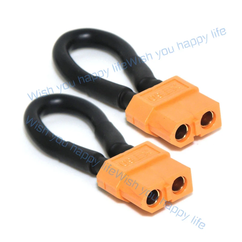 L... 2x XT60 Female Bind Plug Loop Short Circuit Connector Cable for RC Lipo Battery